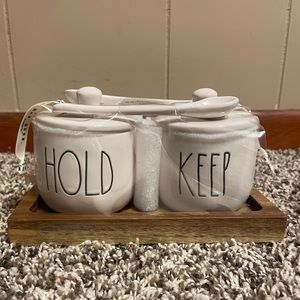 Rae Dunn Hold and Keep jars